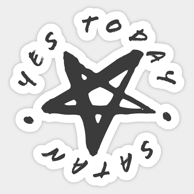 Yes Today, Satan Sticker by KatsMind